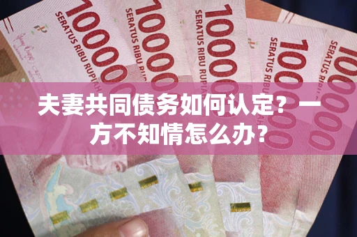 北京夫妻共同债务如何认定？一方不知情怎么办？