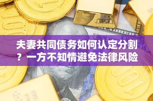北京夫妻共同债务如何认定分割？一方不知情避免法律风险必看！